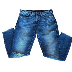 Lucky Brand Women’s Distressed Mid Rise Skinny Ava Ankle Jeans Size 8 / 26